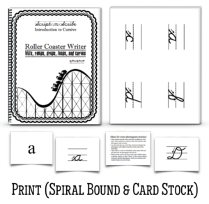 Cursive Letters - Roller Coaster Writer