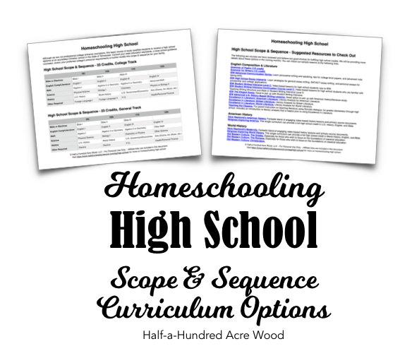 High School Scope & Sequence